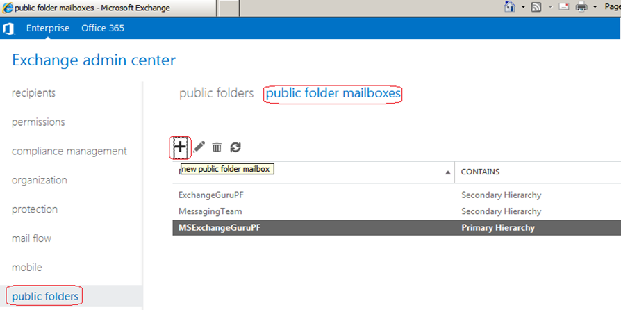 exchange public folder emals