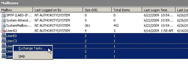 Exchange Tasks in ESM