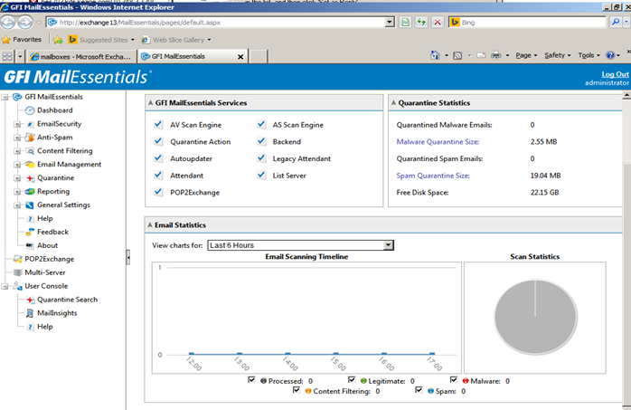 gfi mailessentials update installation failed