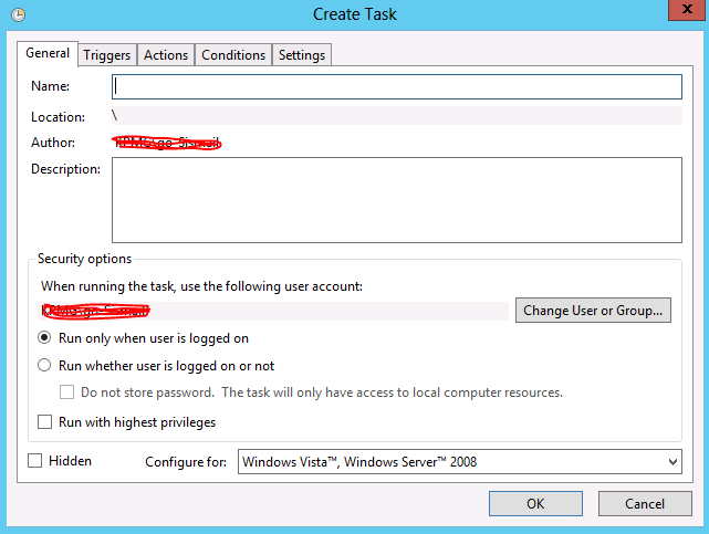 Task description. Файл сценария Windows task.
